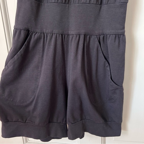Ripple Grey Organic Cotton Short Yoga Jumpsuit Size Medium - Picture 7 of 8